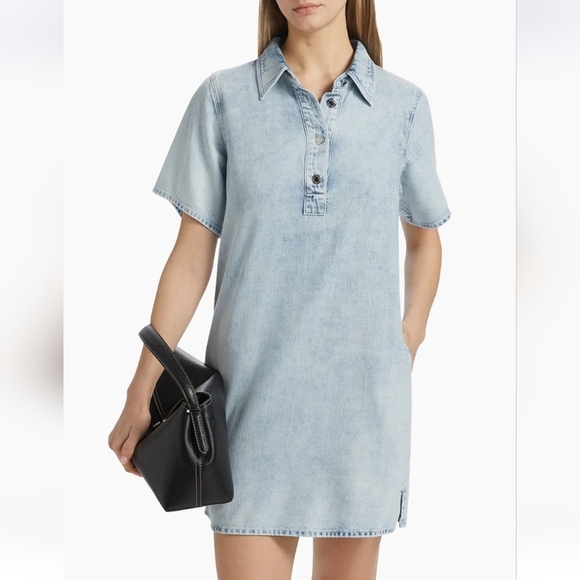 rag & bone Dresses & Skirts - Rag & Bone NWTs Ultra Featherweight Jocelyn Denim Mini Shirtdress